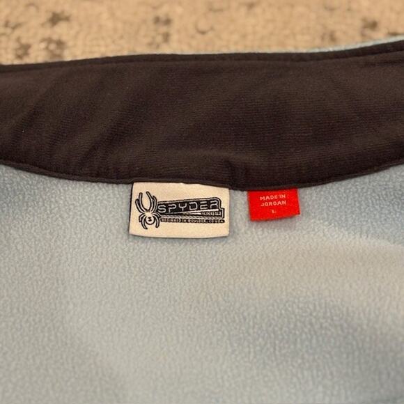 SPYDER - Girls Large Encore Full Zip Lt. Blue (Frost) Fleece Lined Jacket - Picture 9 of 16